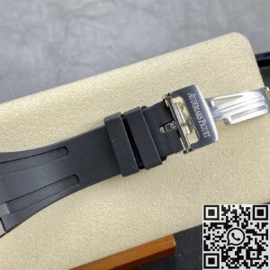 APS Factory Replica Audemars Piguet Royal Oak 15400 Black Dial Rubber Strap