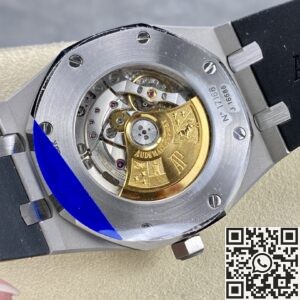 APS Factory Fake AP Royal Oak 15400 Blue Dial Rubber Strap Watches