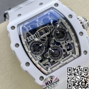 KV Factory Replica Richard Mille RM011-03 White Dial