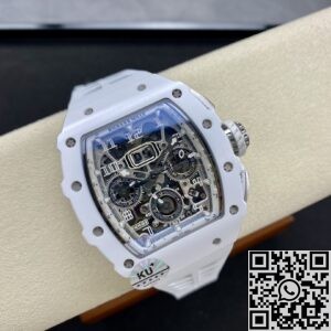 KV Factory Replica Richard Mille RM011-03 White Dial
