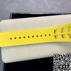KV Factory Replica Richard Mille RM011-03 Titanium Shell Yellow Rubber Strap