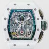 KV Factory Replica Richard Mille RM11 White Ceramic Watches