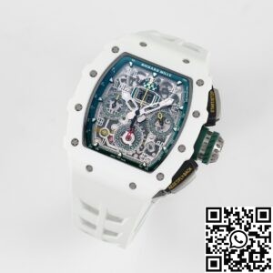 KV Factory Replica Richard Mille RM11 White Ceramic Watches