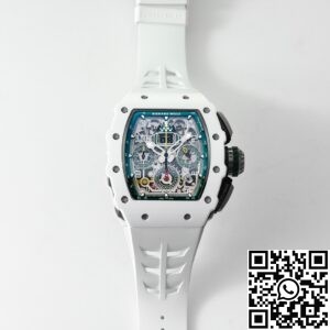 KV Factory Replica Richard Mille RM11 White Ceramic Watches