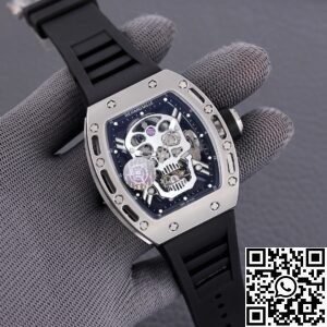 JB Factory Fake Richard Mille RM052 White Carbon Fiber Case