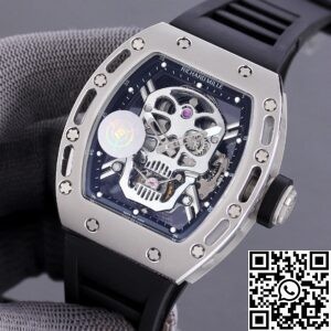 JB Factory Fake Richard Mille RM052 White Carbon Fiber Case