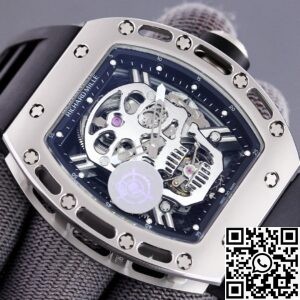 JB Factory Fake Richard Mille RM052 White Carbon Fiber Case