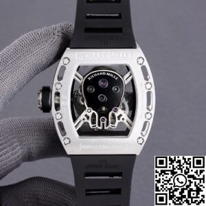 JB Factory Fake Richard Mille RM052 White Carbon Fiber Case