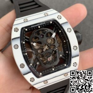 YS Factory Fake Richard Mille RM052 White Carbon Fiber Case