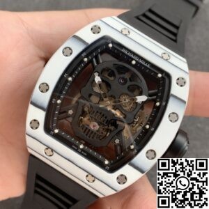 YS Factory Fake Richard Mille RM052 White Carbon Fiber Case