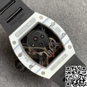 YS Factory Fake Richard Mille RM052 White Carbon Fiber Case
