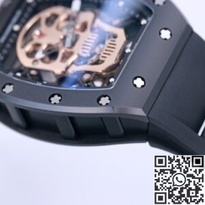 JB Factory Replica Richard Mille RM052 Rose Gold Skull Watch
