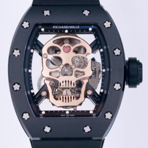 JB Factory Replica Richard Mille RM052 Rose Gold Skull Watch