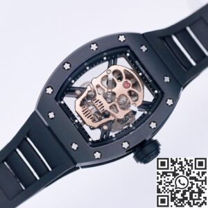 JB Factory Replica Richard Mille RM052 Rose Gold Skull Watch