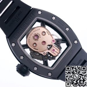 JB Factory Replica Richard Mille RM052 Rose Gold Skull Watch