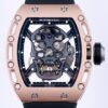 JB Factory Fake Richard Mille RM052 Rose Gold Case Watches