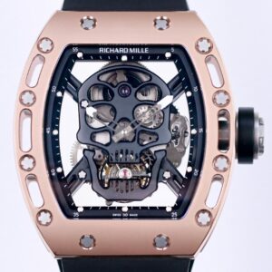 JB Factory Fake Richard Mille RM052 Rose Gold Case Watches