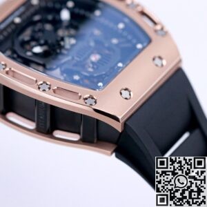 JB Factory Fake Richard Mille RM052 Rose Gold Case Watches