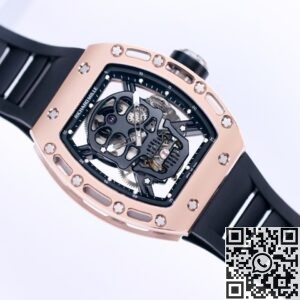 JB Factory Fake Richard Mille RM052 Rose Gold Case Watches