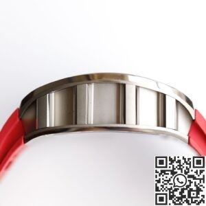 EUR Factory Replica Richard Mille RM052 Diamond Skull Red Rubber Strap Watch