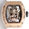 EUR Factory Replica Richard Mille RM052 Rose Gold Case White Rubber Strap