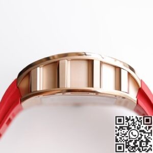 EUR Factory Replica Richard Mille RM052 Rose Gold Case Red Rubber Strap