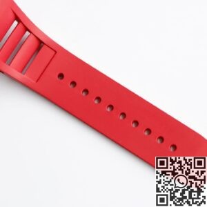EUR Factory Replica Richard Mille RM052 Rose Gold Case Red Rubber Strap