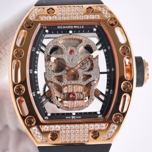 CH Fake Richard Mille RM52 Rose Gold Diamond Watch