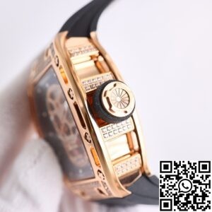 CH Fake Richard Mille RM52 Rose Gold Diamond Watch