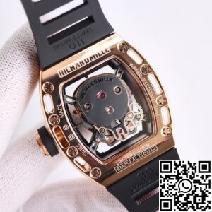 CH Fake Richard Mille RM52 Rose Gold Diamond Watch