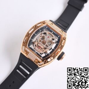 CH Fake Richard Mille RM52 Rose Gold Diamond Watch