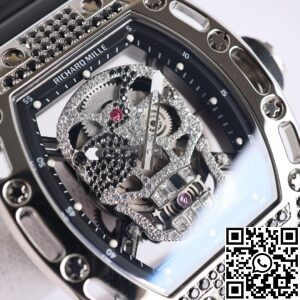 CH Fake Richard Mille RM52 Black Diamond Case Watches