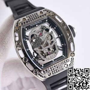 CH Fake Richard Mille RM52 Black Diamond Case Watches