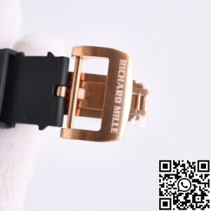 CH Fake Richard Mille RM52 Rose Gold Black Diamond Case