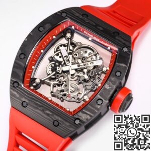 BBR Factory Fake Richard Mille RM055 Red Dial Watch