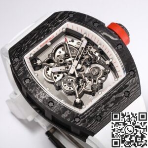 BBR Factory Replica Richard Mille RM055 White Rubber Strap