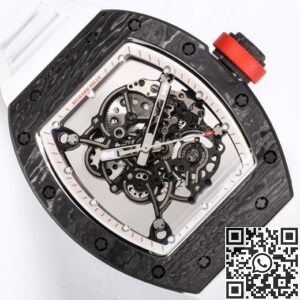 BBR Factory Replica Richard Mille RM055 White Rubber Strap
