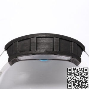 BBR Factory Fake Richard Mille RM055 Blue Dial White Rubber Strap Watch