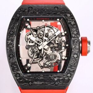 BBR Factory Fake Richard Mille RM055 Red Rubber Strap