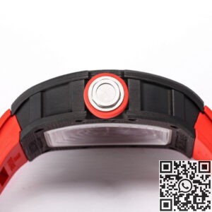 BBR Factory Fake Richard Mille RM055 Red Rubber Strap