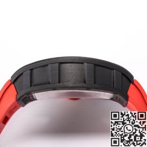 BBR Factory Fake Richard Mille RM055 Red Rubber Strap