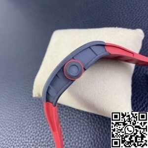 KU Factory Replica Richard Mille RM055 Red Rubber Strap