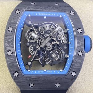 KU Factory Fake Richard Mille RM055 Blue Dial Watches
