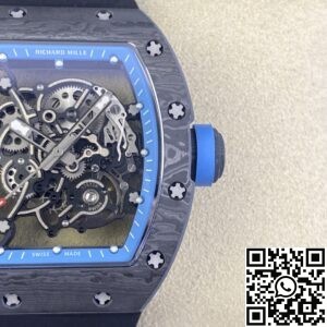 KU Factory Fake Richard Mille RM055 Blue Dial Watches