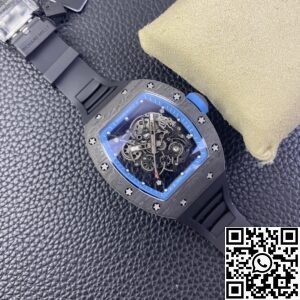 KU Factory Fake Richard Mille RM055 Blue Dial Watches