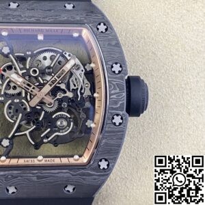 KU Factory Replica Richard Mille RM055 Rose Gold Dial