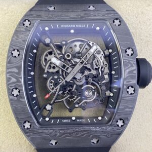KU Factory Replica Richard Mille RM055 Black Carbon Fiber Case
