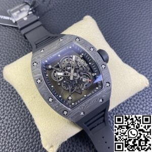 KU Factory Replica Richard Mille RM055 Black Carbon Fiber Case