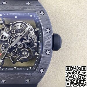 KU Factory Replica Richard Mille RM055 Black Carbon Fiber Case