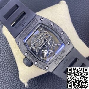 KU Factory Replica Richard Mille RM055 Black Carbon Fiber Case